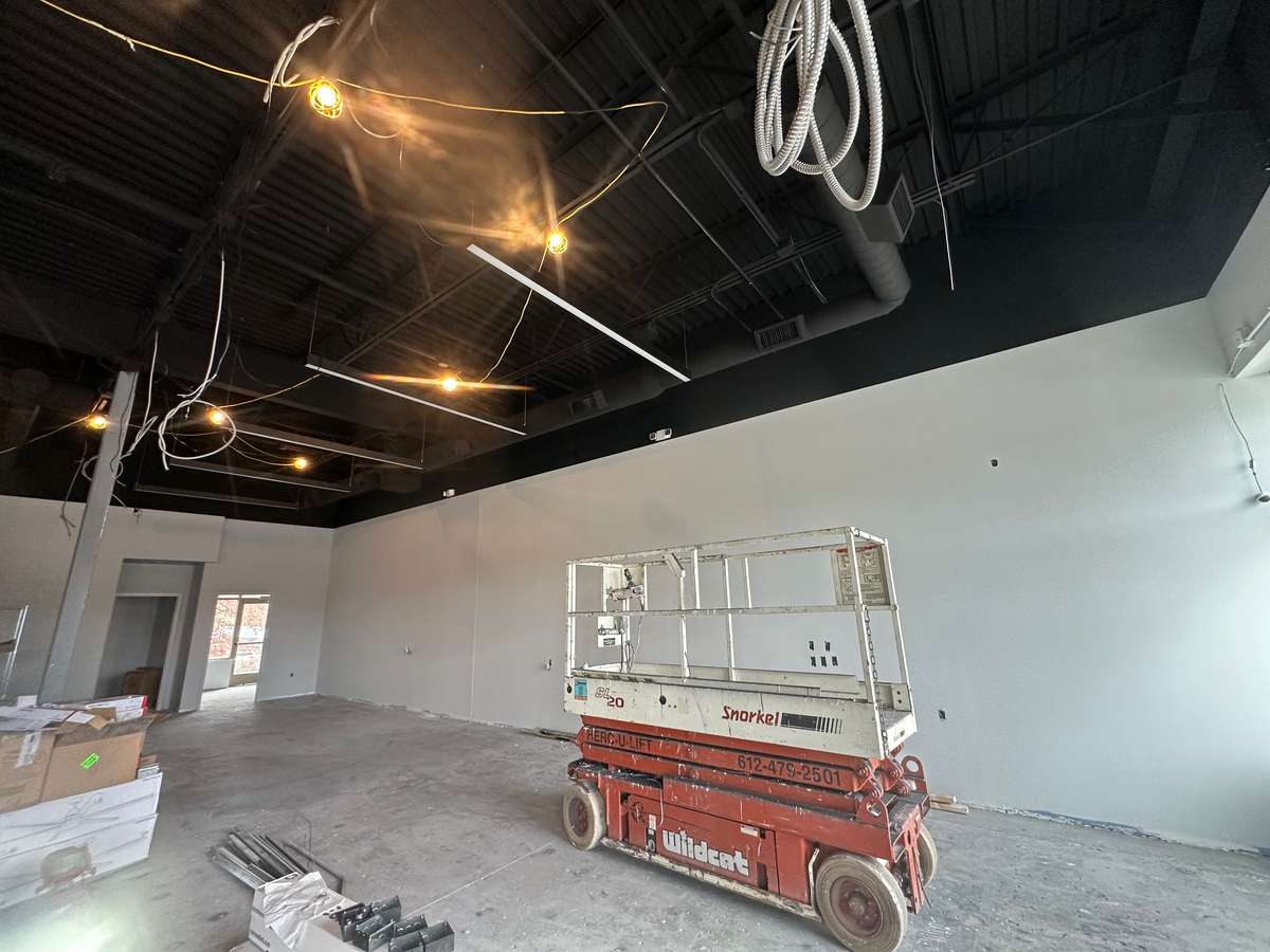 Alloy Fitness gym interior before painting