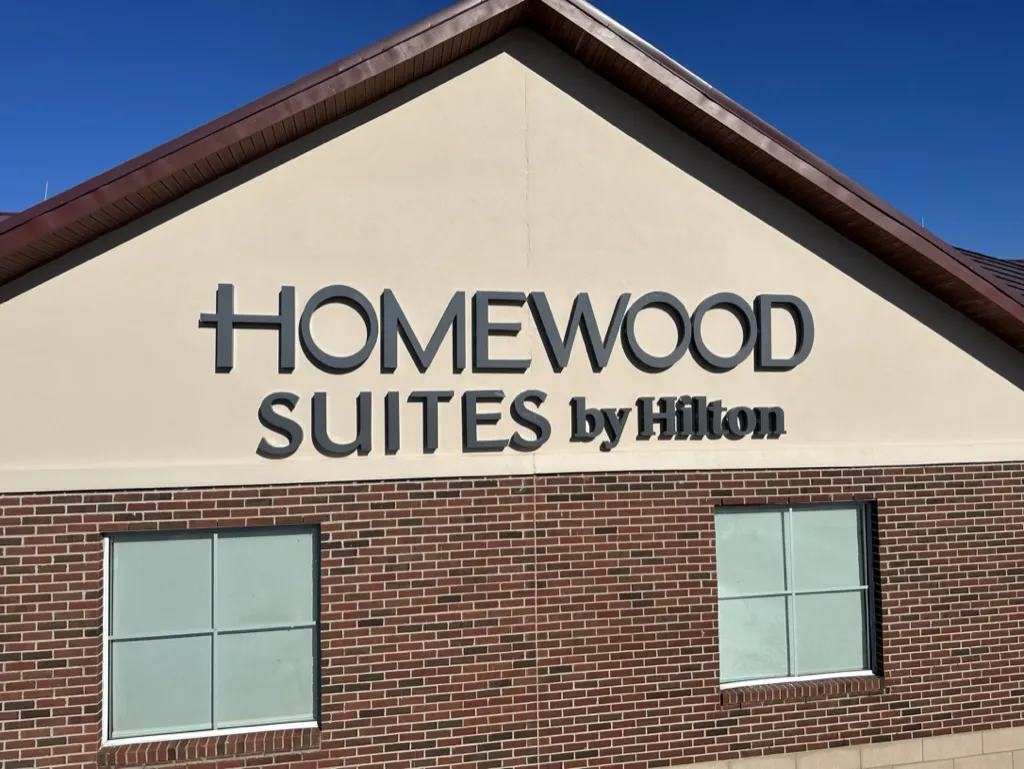 Homewood Suites siding after painting